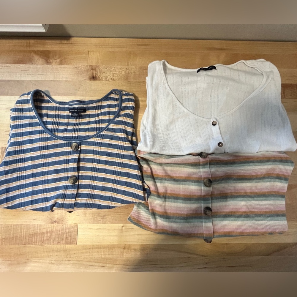 American Eagle Button Shirts - Bundle of THREE